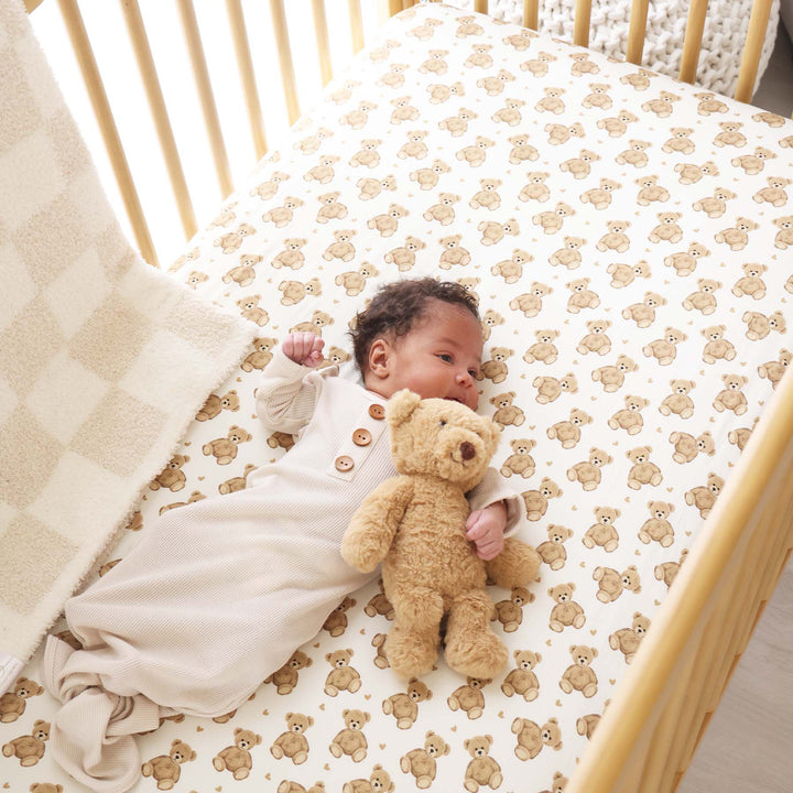 beary sweet crib sheet for babies 
