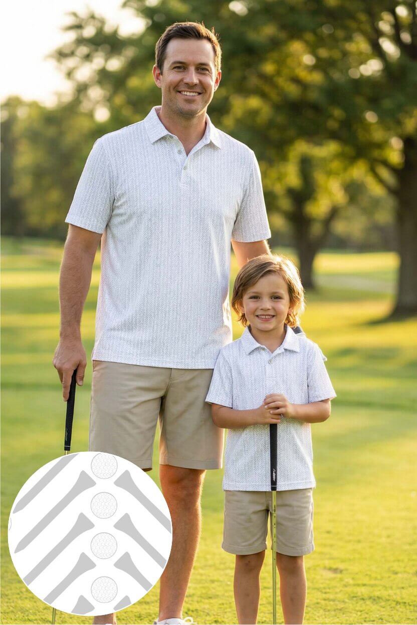 Daddy & Me Matching Short Sleeve Polos | Tee'd Up