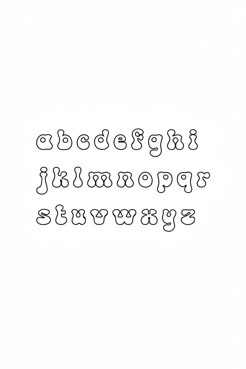 the duck lowercase font