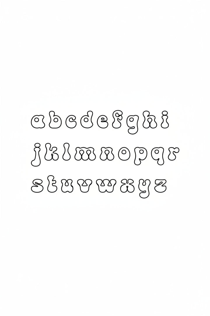 the duck lowercase font