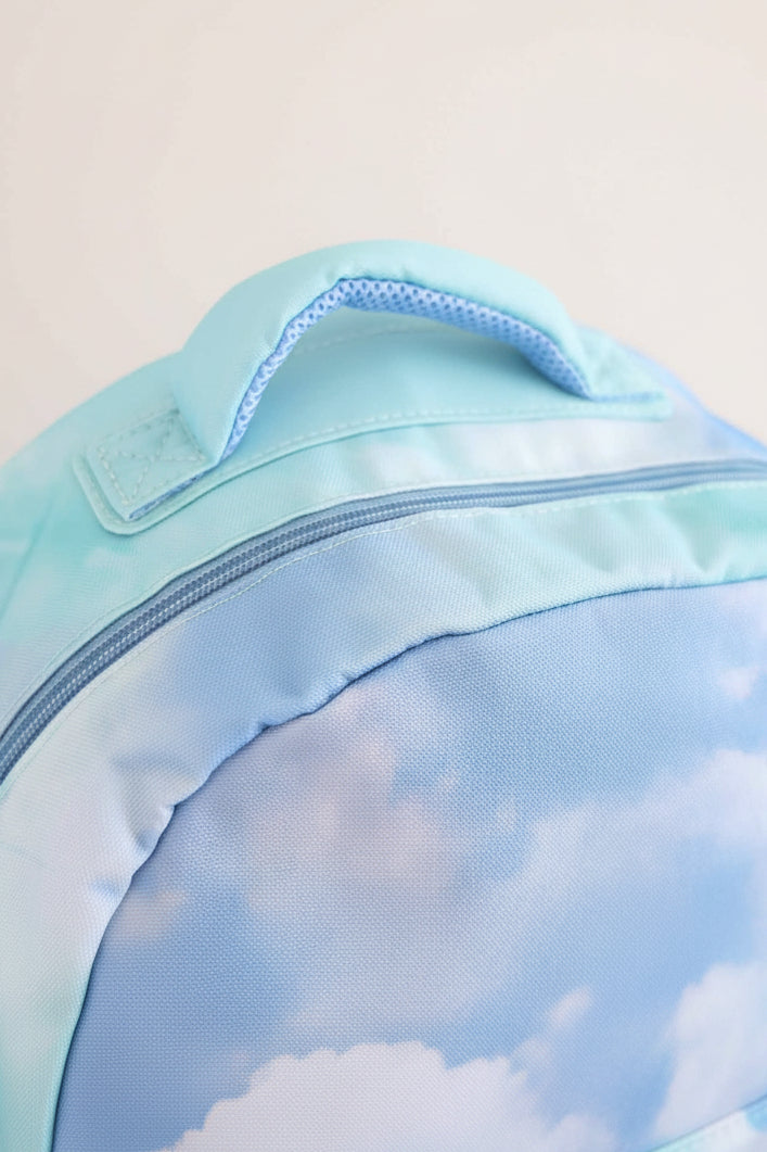 tie dye backpack for boys with padded top handle 