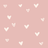 Tiny Hearts in Dusty Pink Newborn Baby Knot Gown & Hat Set