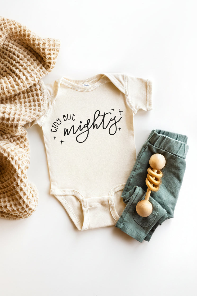 tiny but mighty ivf graphic bodysuit