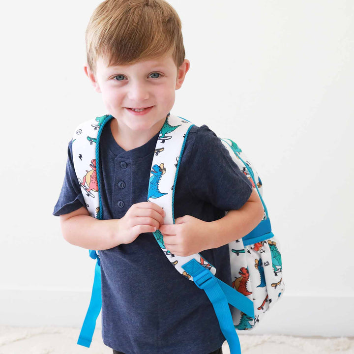 colorful dinosaur backpack for boys 