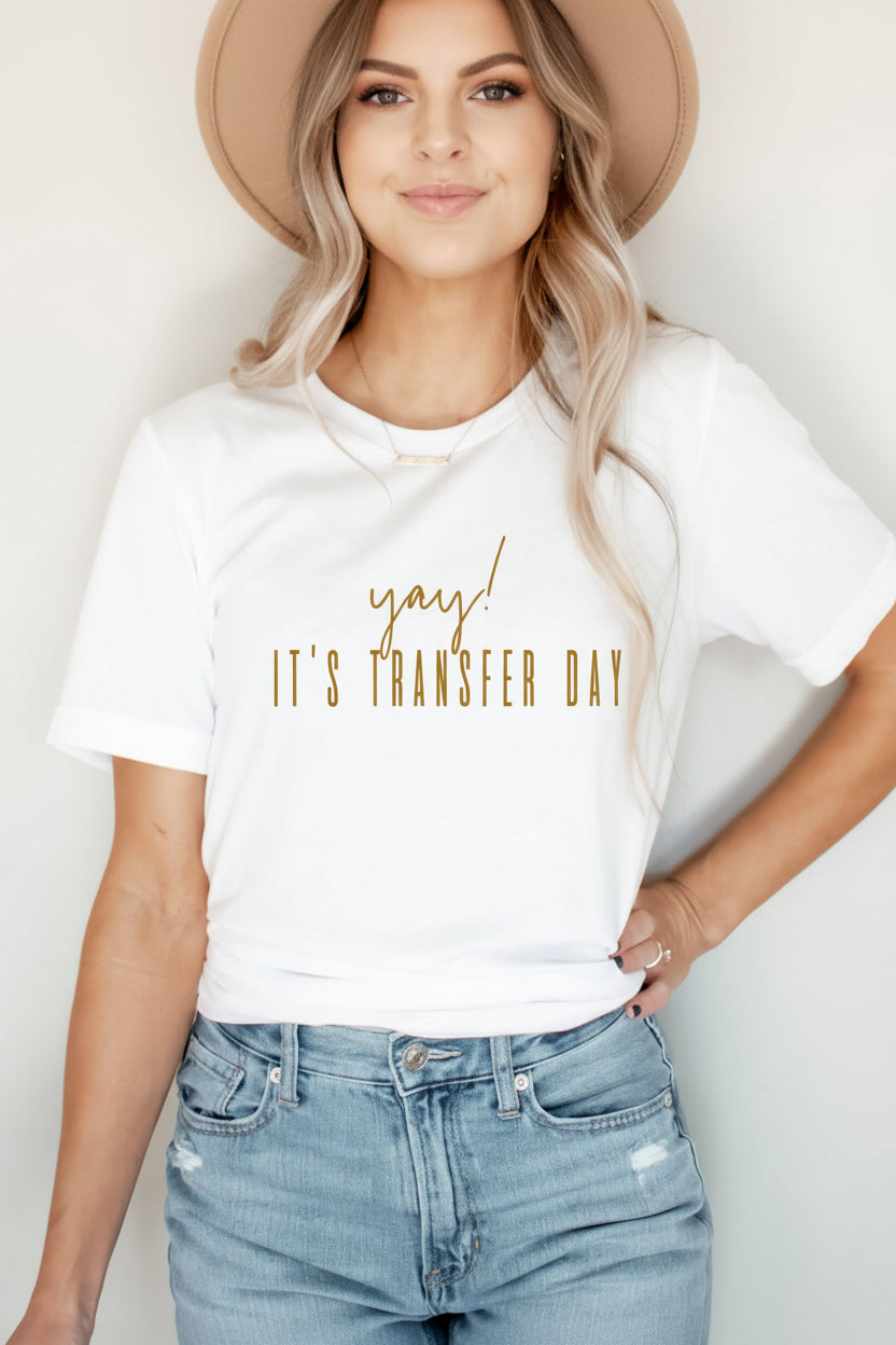 transfer day graphic tee white 