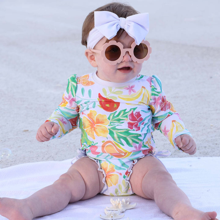 baby beach bow light blue 