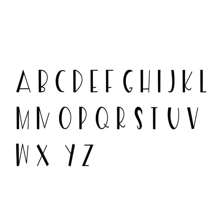 rainbow water bottle block font 