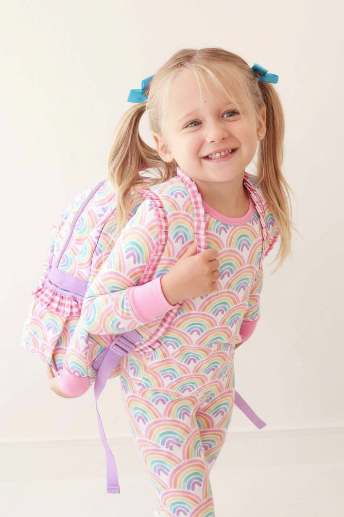 daydream rainbow backpack for girls elementary 