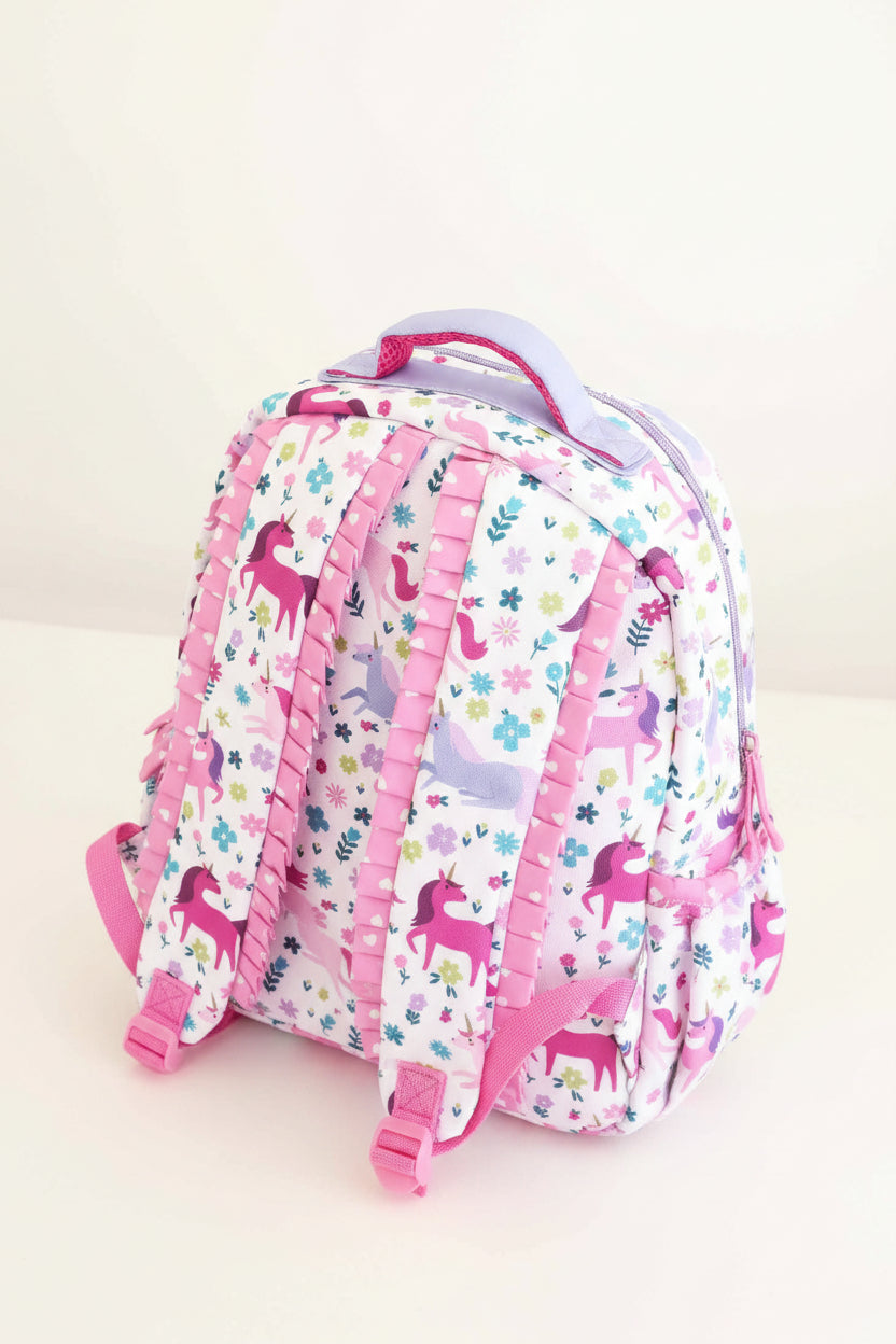 magical meadow unicorn and heart back to school backpack for girls 
