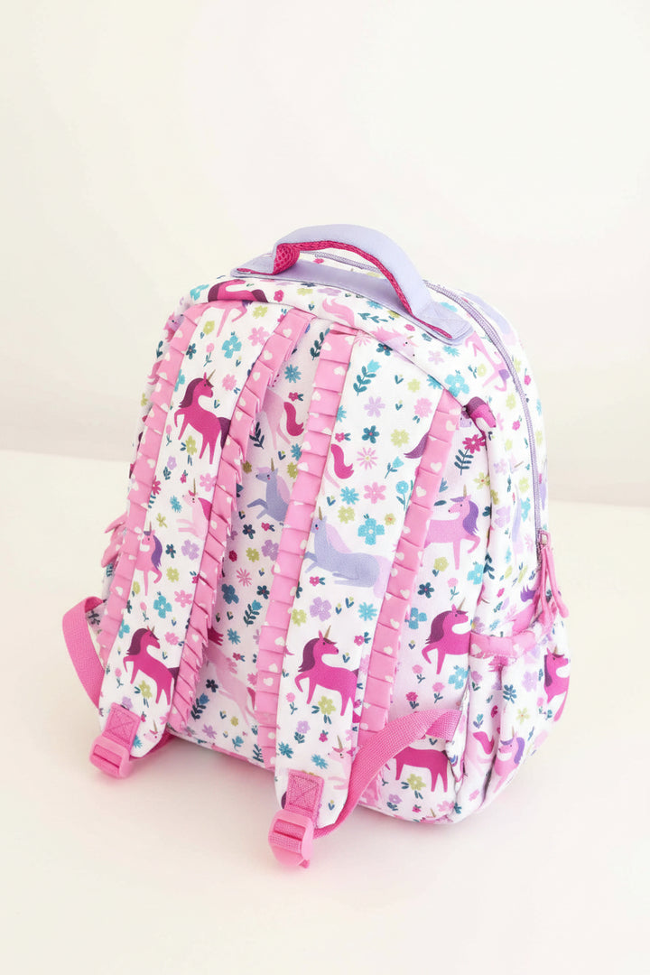 magical meadow unicorn and heart back to school backpack for girls 