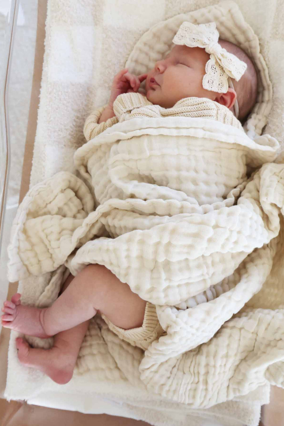 vanilla swaddle blanket for babies 