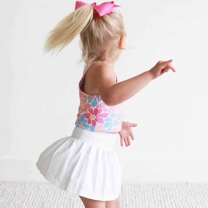 white athletic tennis skirt for girls white shorts 