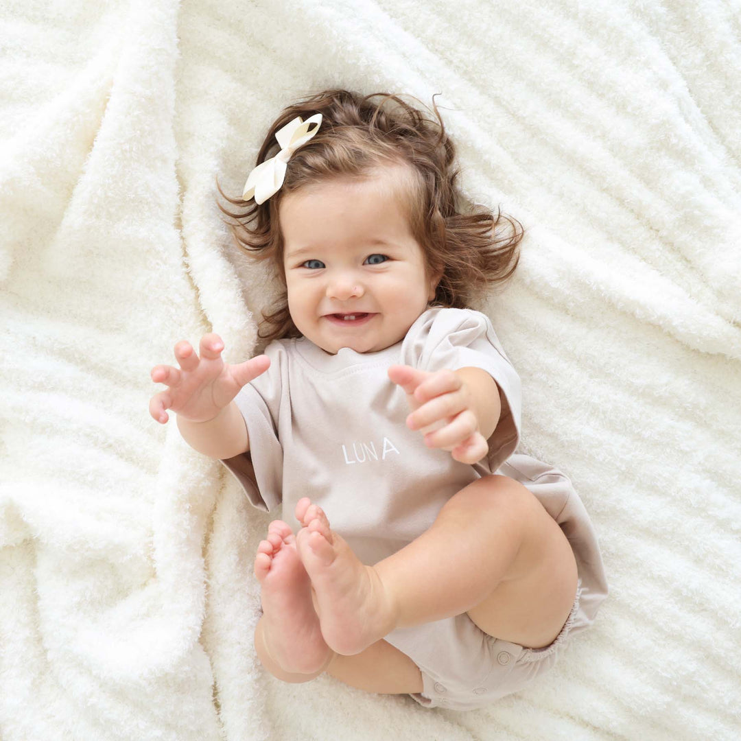 luxe cloud blanket white