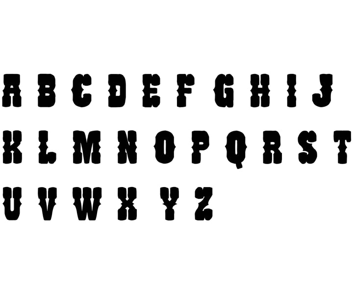 wild west block font 
