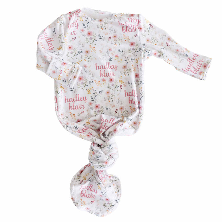 winnie's wildflower personalized knot gown only 
