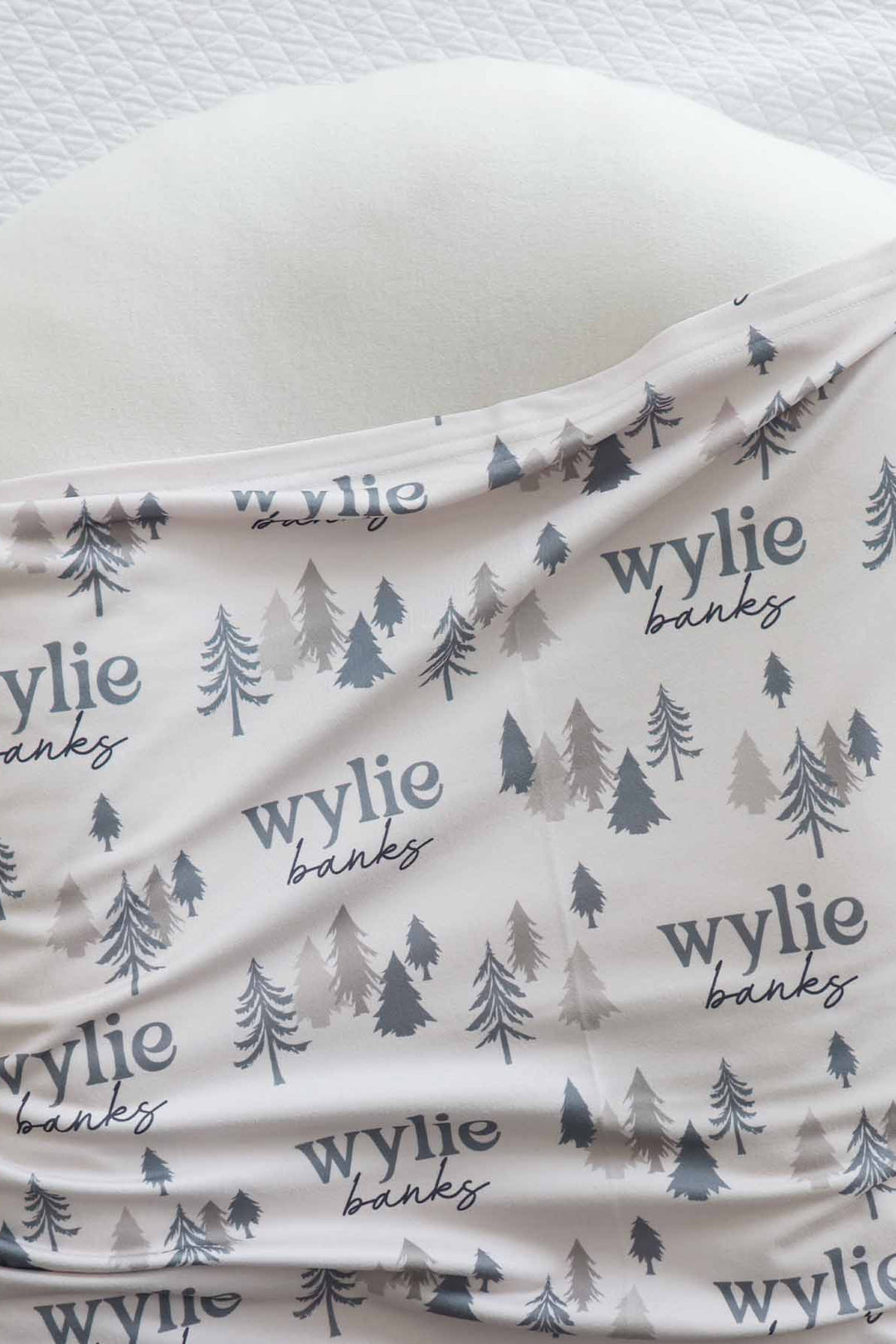 woodland adventure personalized swaddle 