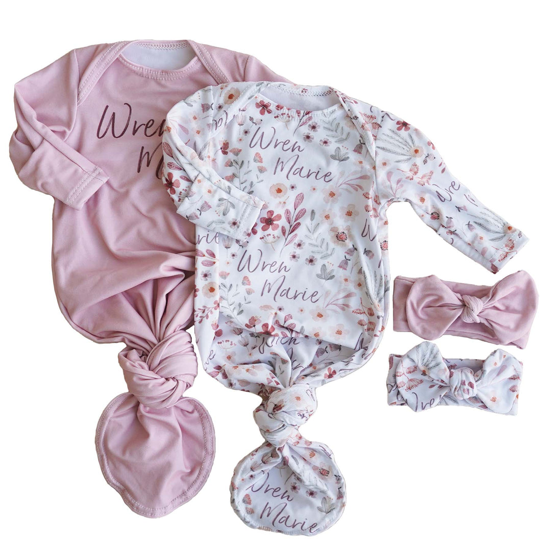 wren's personalized knot gown
