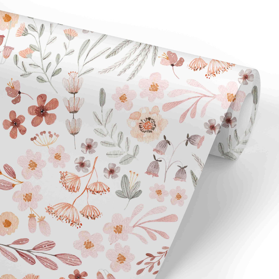 wren's wildflower removable wallpaper