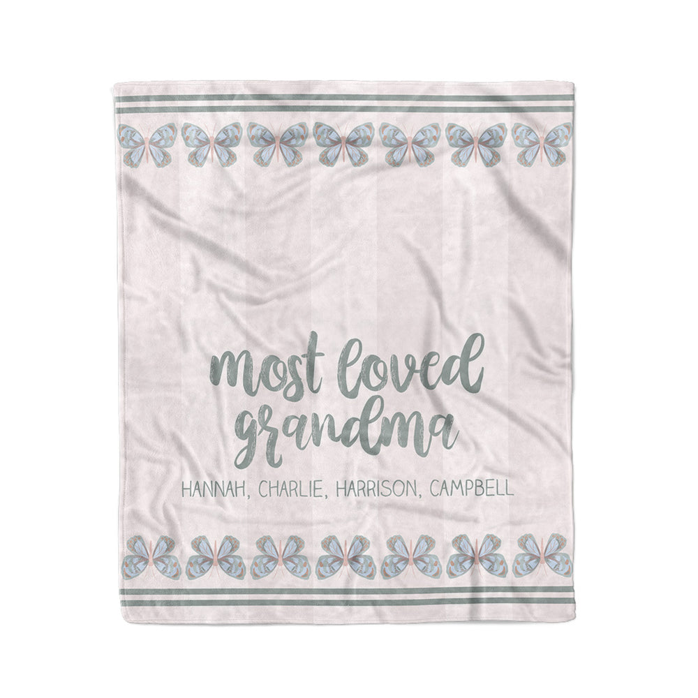 grandma's butterfly love luxe soft blanket