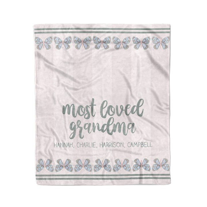 grandma's butterfly love luxe soft blanket