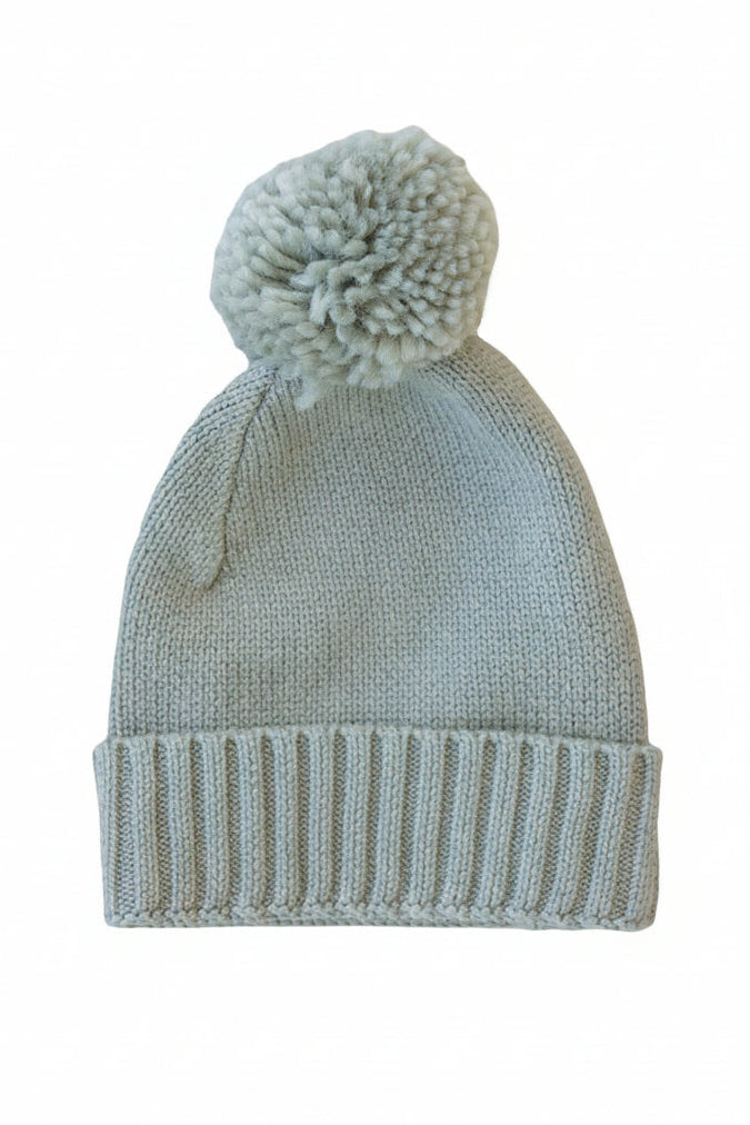 green baby beanie 