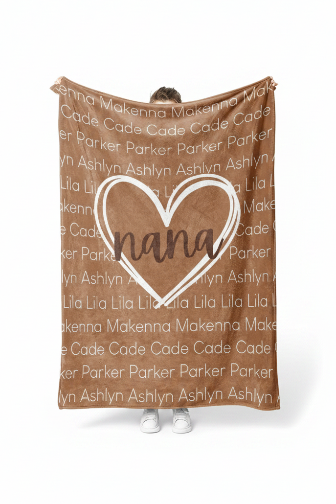 Personalized Blanket | Mom's Heart