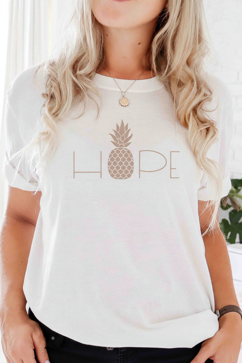 Hope Adult Graphic Tee | White
