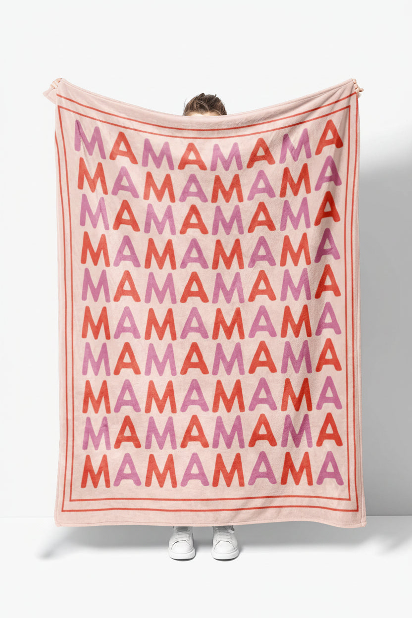 color name block mama blanket