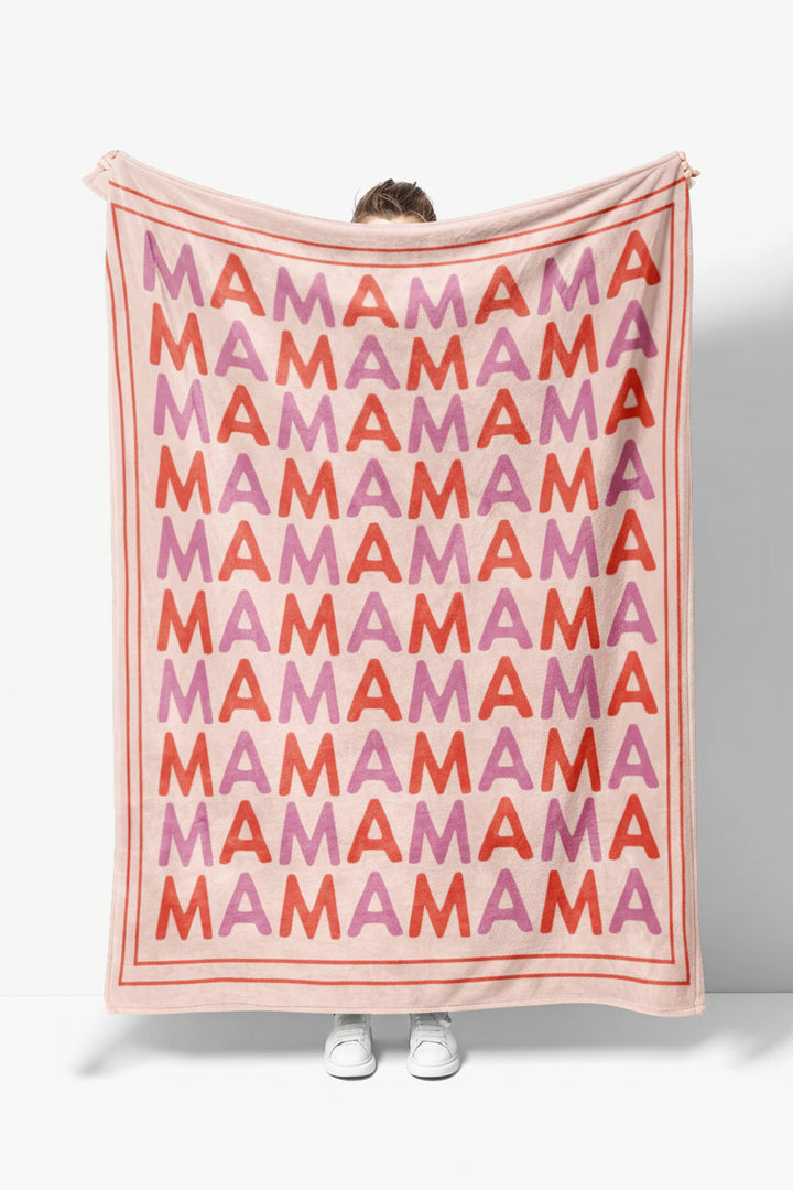 color name block mama blanket