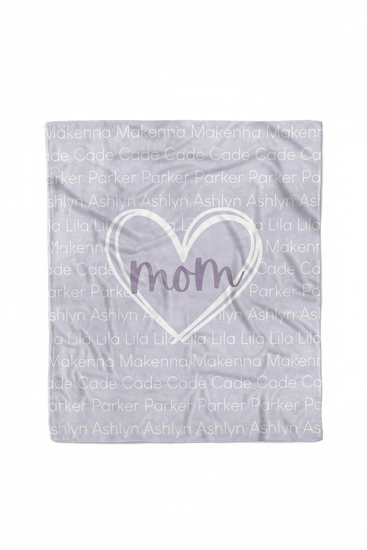 Personalized Blanket | Mom's Heart