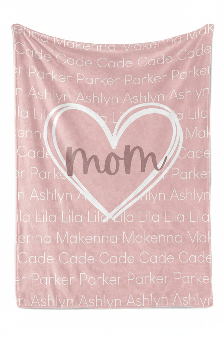 Personalized Blanket | Mom's Heart