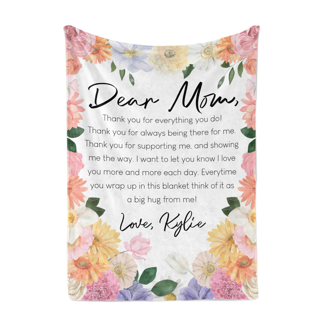 Personalized Blanket | Letter To Mom
