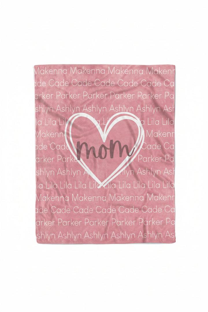 Personalized Blanket | Mom's Heart