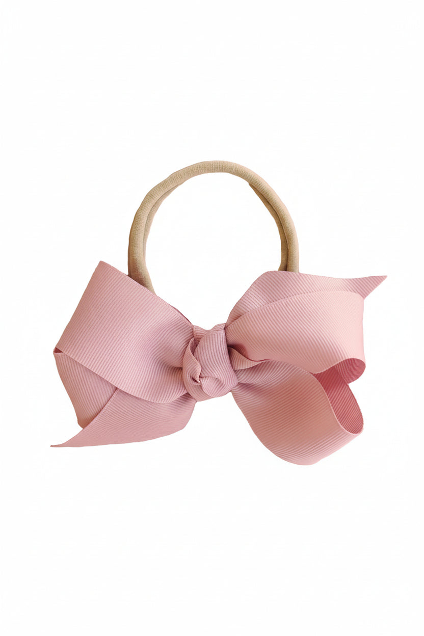 Ribbon Bow Headband | Vintage Rose
